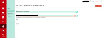 Create IAM API Key