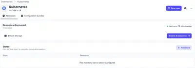 Managing Kubernetes inventory